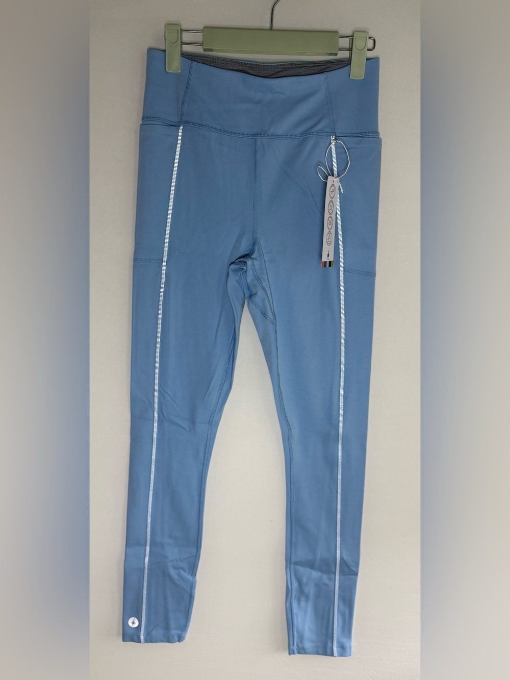 Smartwool Sport Run Leggings in Serene Blue • NWT • Women’s medium